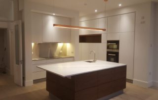 Luxury Fitted Kitchens - Modern White Slab Kitchen